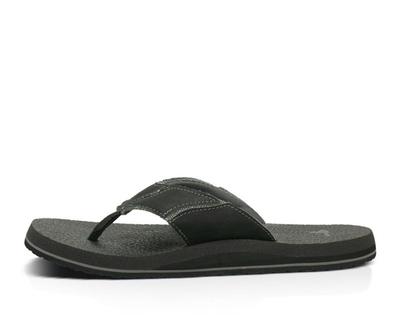 Sanuk Fault Line Men's Flip Flops Grey | Canada 297WNB